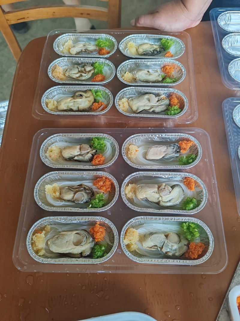 蒜蓉粉丝生蚝+厂家直销+72只装+10g以上蚝肉