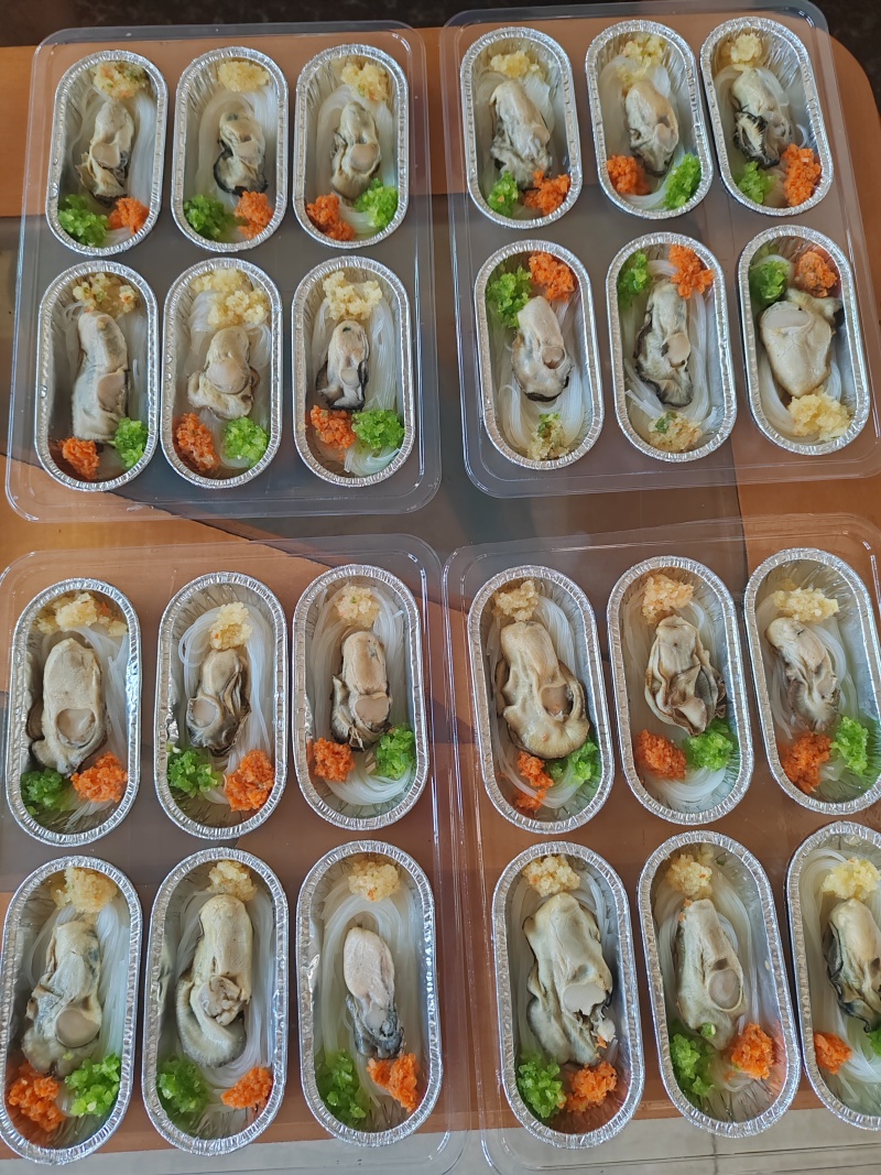 蒜蓉粉丝生蚝+厂家直销+72只装+10g以上蚝肉