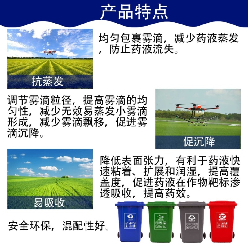 美国迈图杰力诚飞防专用助剂飞防增效型新研发飞防专用助剂