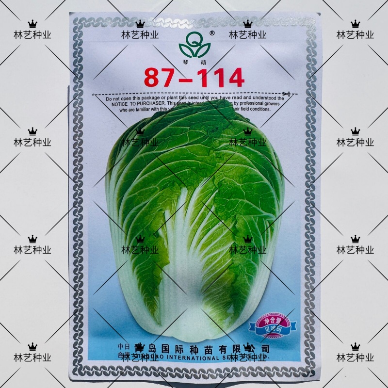 琴萌87-114大白菜种子中晚熟高产抗病秋冬季农家蔬菜