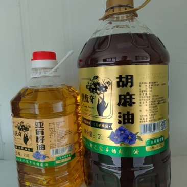 甘肃产纯正胡麻油，健康美味，现货供应