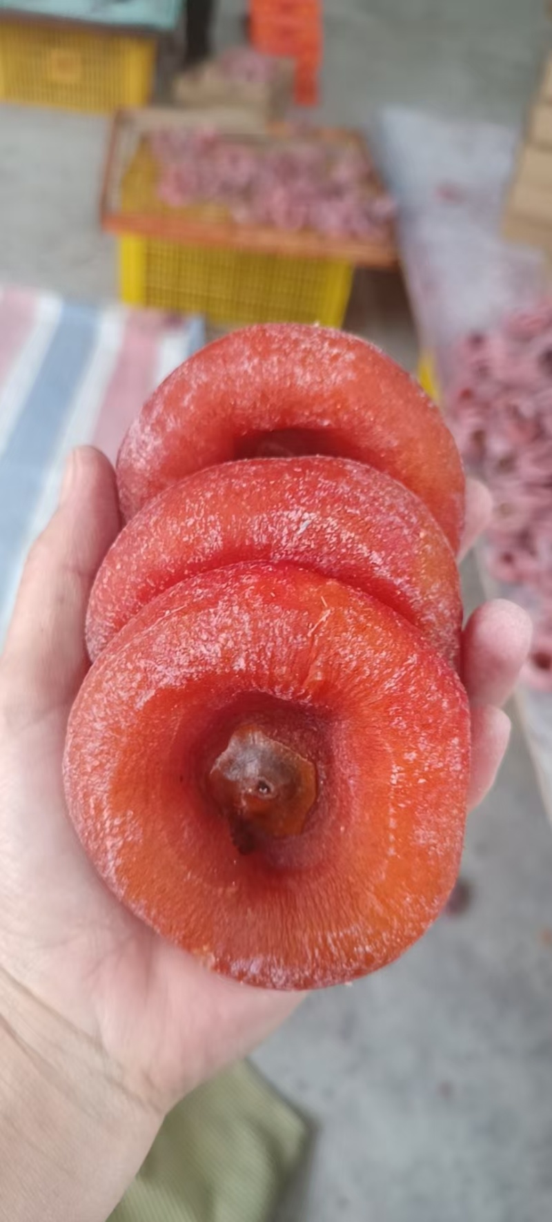 柿饼平乐柿饼圆饼吊饼框装广西柿饼市场档口货量大可整车发货