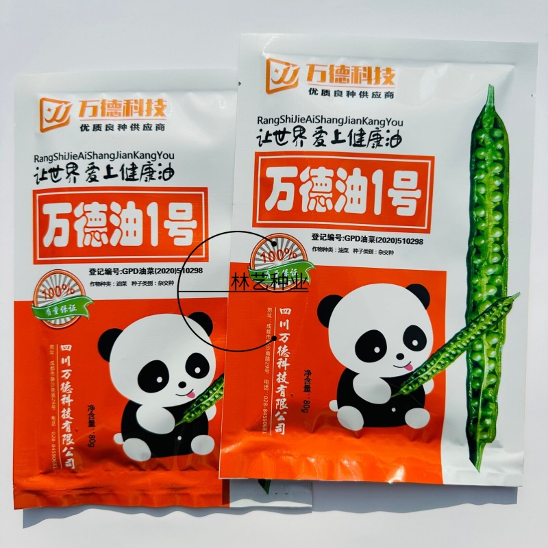 万德油1号油菜籽种子矮杆荚多优质浓香型油菜种子出油高抗寒