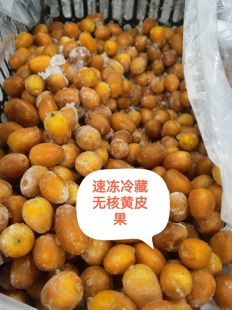 .现货：广东郁南（速冻冷藏无核黄皮果）量大价格从优。