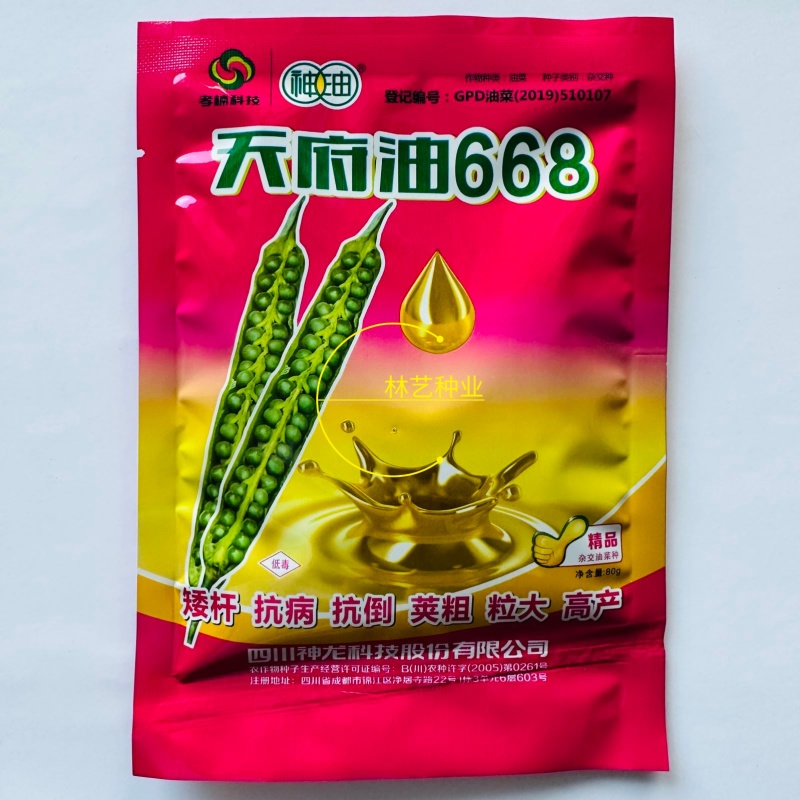 天府油668油菜种子矮杆抗病抗倒粒大油菜种籽正品原装