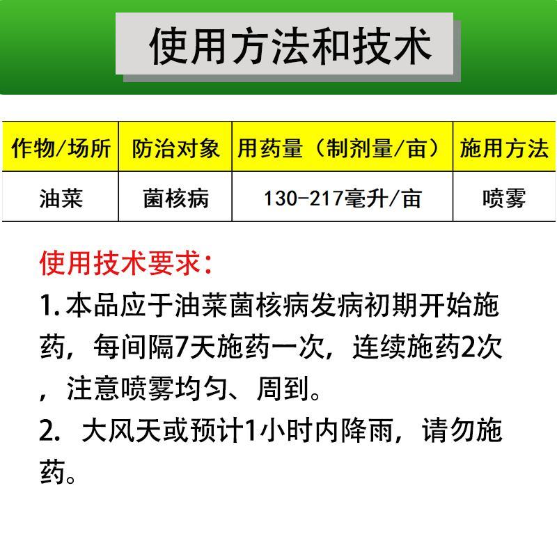 23.5%异菌脲悬浮剂油菜菌核病接触**剂美邦丰灿保护治