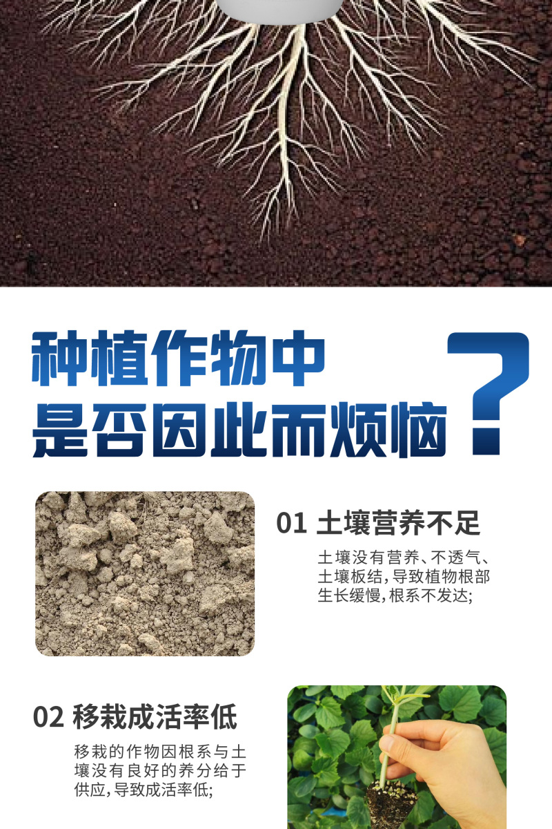 生根剂壮苗根多多生根水果蔬菜通用爆发生根含氨基酸水溶肥