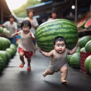 蔚县精品美都麒麟西瓜自产自销台农种植欢迎洽谈