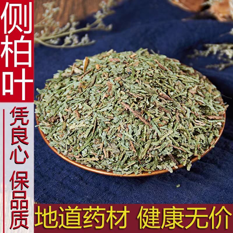 中药材正品野生侧柏叶侧伯叶粉扁柏叶新鲜干货洗发500g干