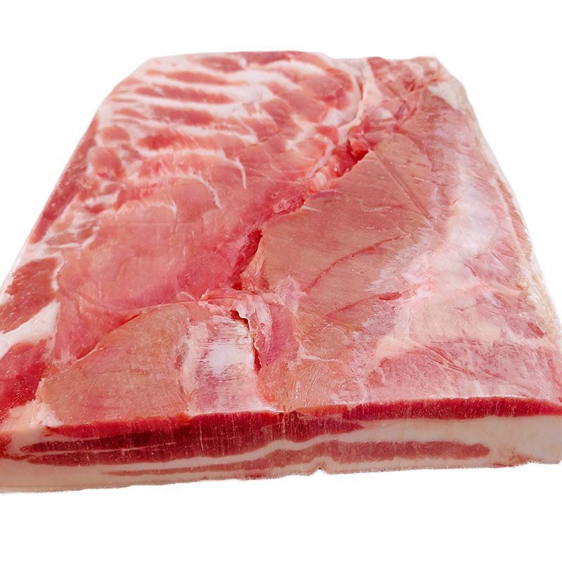 金锣去皮五花肉，10.5块一斤，颜色鲜亮，分层好