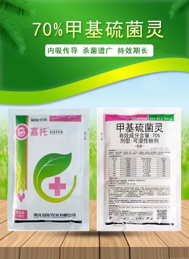 甲基硫菌灵70%甲基硫菌灵可湿性粉剂叶霉病