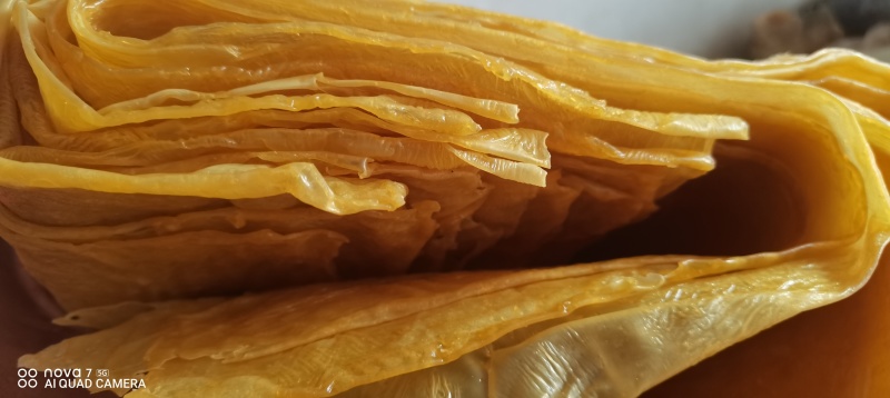 【鲜油皮】河北保定豆腐！火锅皮！豆皮干货腐竹皮无盐粒干豆皮