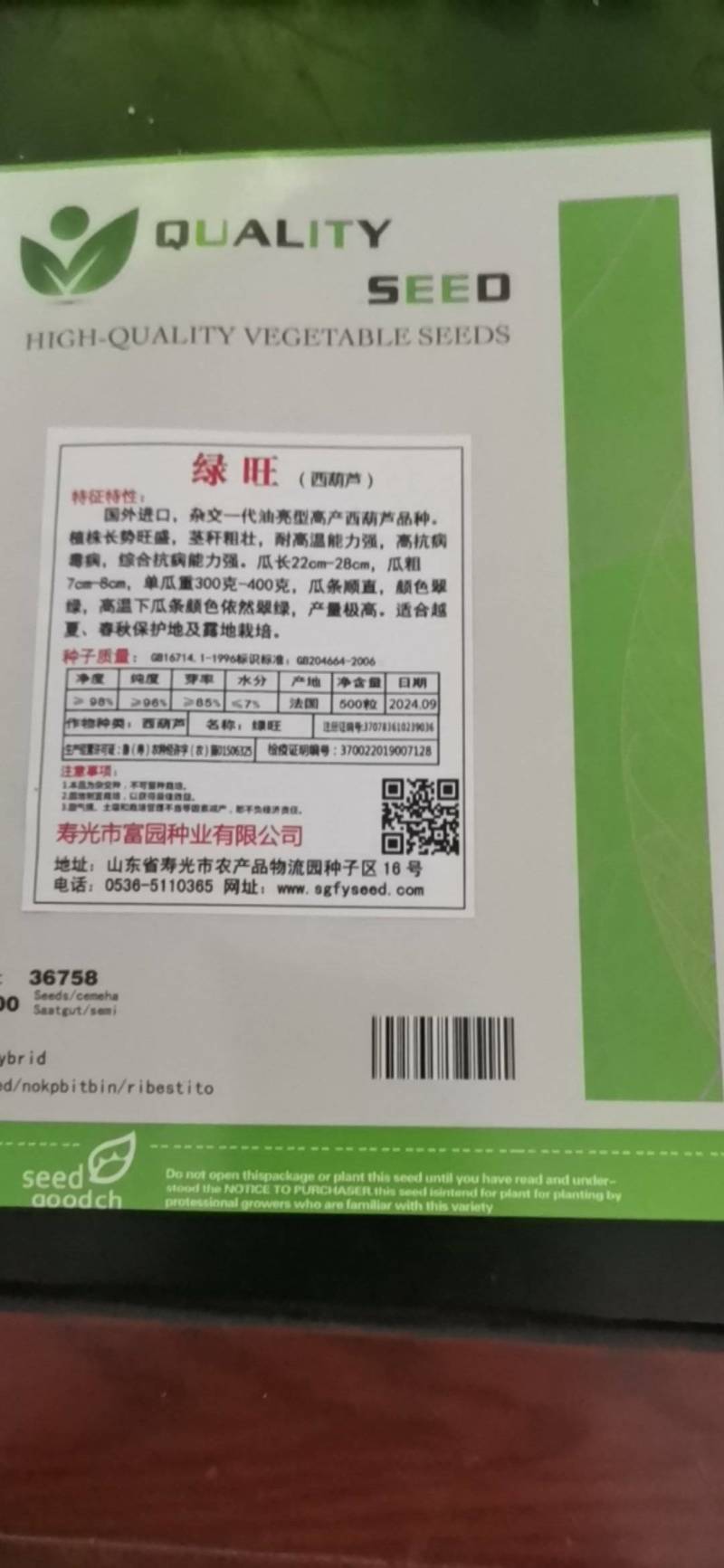 西葫芦种子高产抗高温油亮抗病毒越夏秋季进口