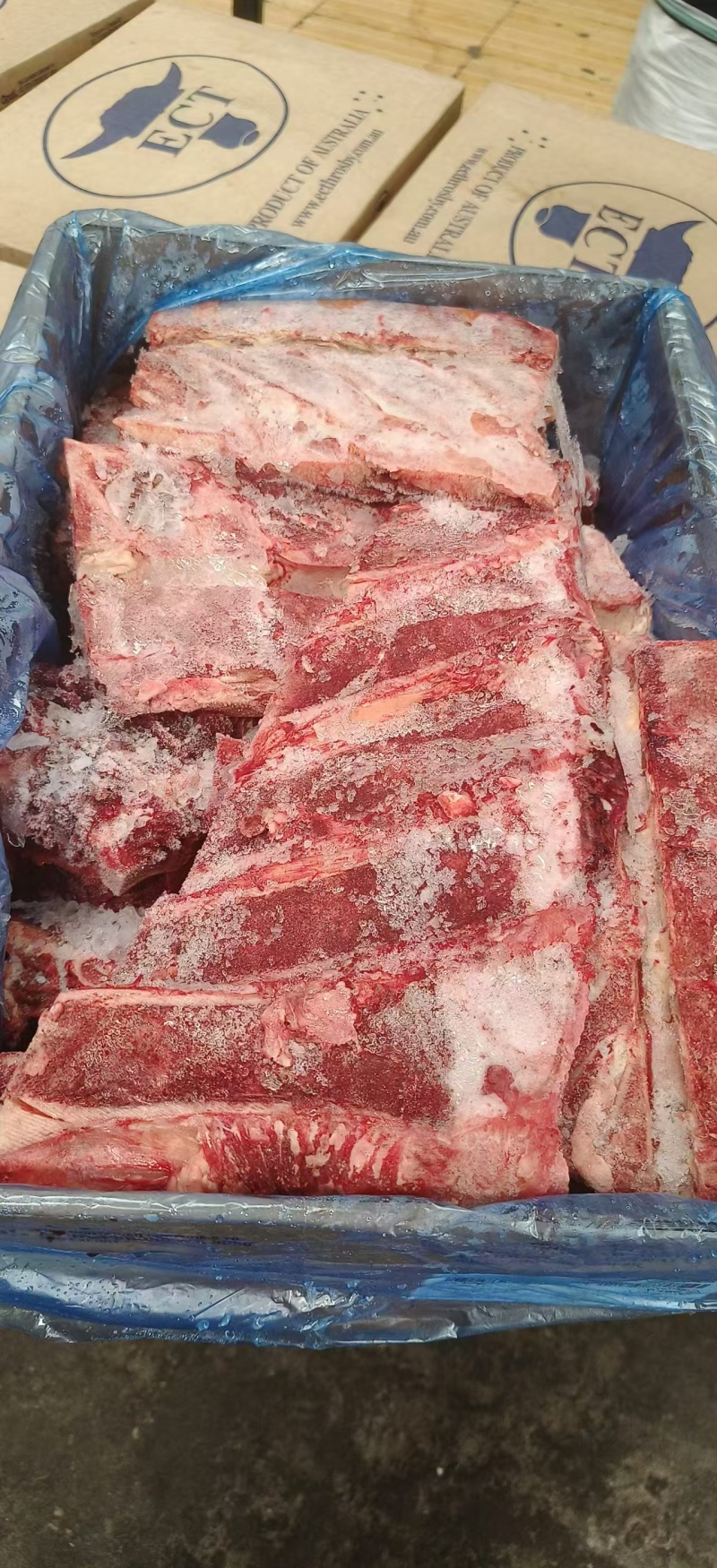 486牛脊骨23年12月货到货一柜带肉率很高