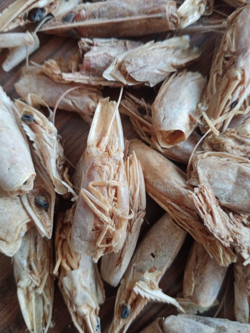 虾头整个高温水煮南美虾头饲料