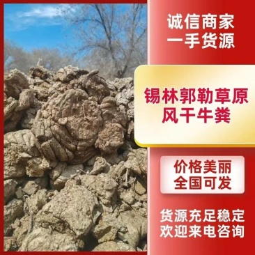 锡林郭勒草原风干牛粪，大量有货，欢迎各位老板咨询
