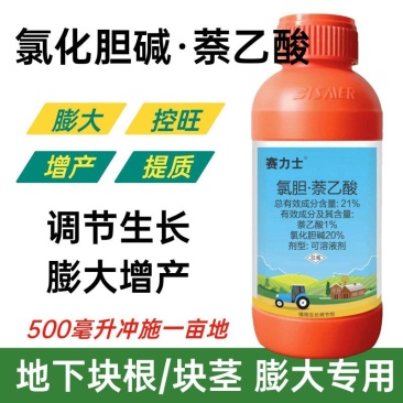 21%氯化胆碱萘乙酸可溶液剂膨大剂马铃薯山药大蒜地下膨大