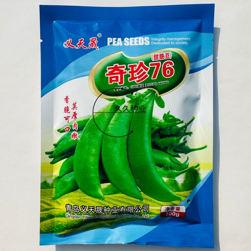 奇珍76甜脆豆种子甜豌豆种籽豌豆尖大粒春秋季播