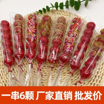 摆地摊糖葫芦批发糖葫芦摆摊成品新款上市大串六颗山楂糕制