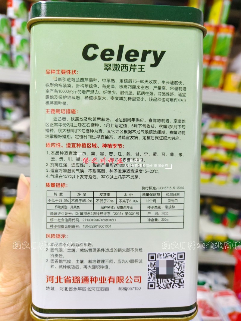 翠嫩西芹王芹菜种子早熟翠嫩西芹种子纤维少耐低温基地专用
