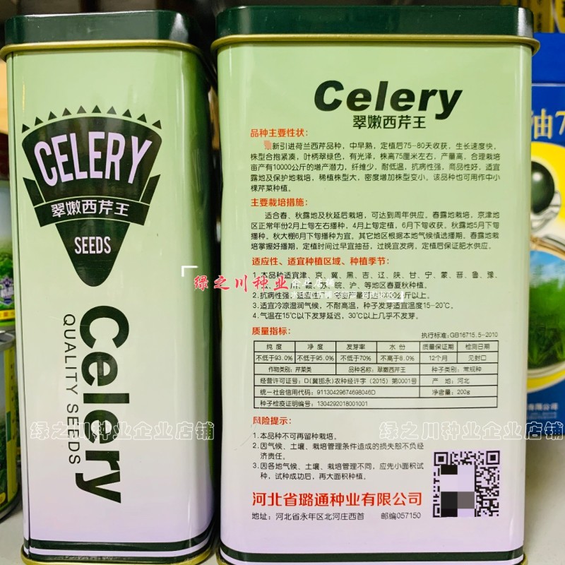 翠嫩西芹王芹菜种子早熟翠嫩西芹种子纤维少耐低温基地专用