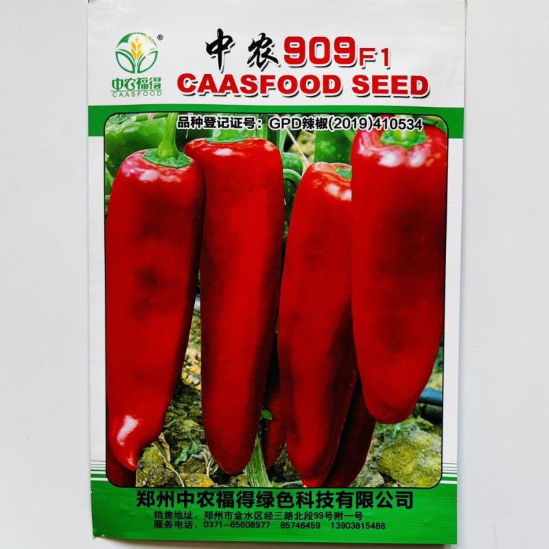 萧新映山红辣椒种子早熟粗长牛角椒种籽中辣青红两用硬果红椒