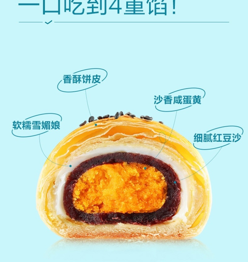 蛋黄酥批发一个55g
