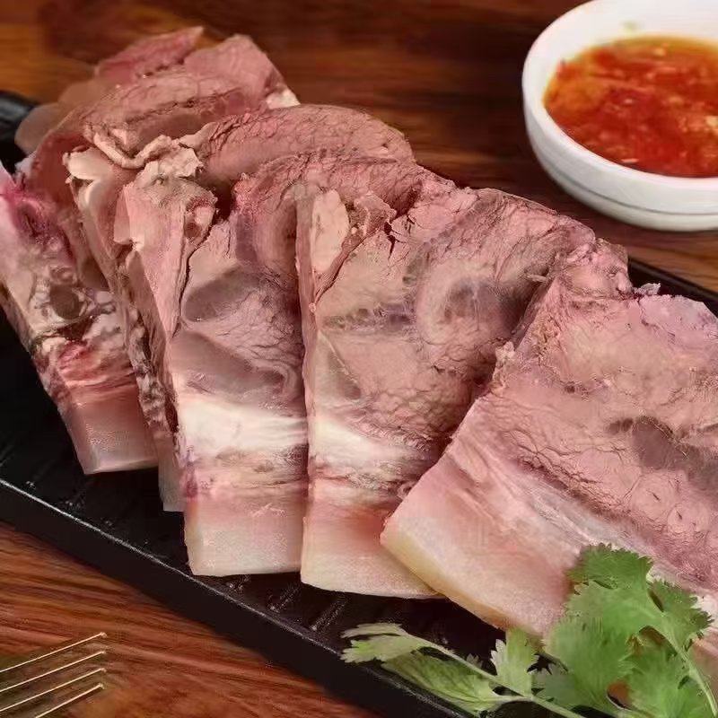 【牛头肉】精品全熟牛头肉精修无碱火烧毛地摊卤菜店预制菜