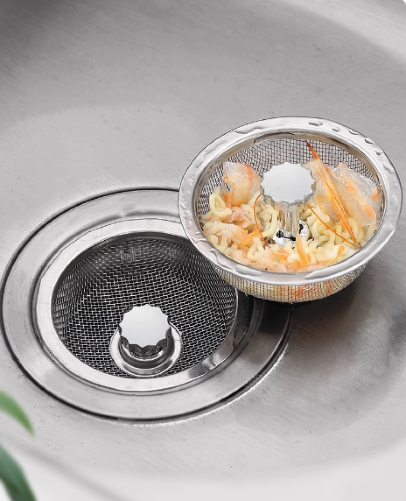 厨房水池通用垃圾下水管道地漏网盖过滤器防臭盖不锈钢水槽过滤网