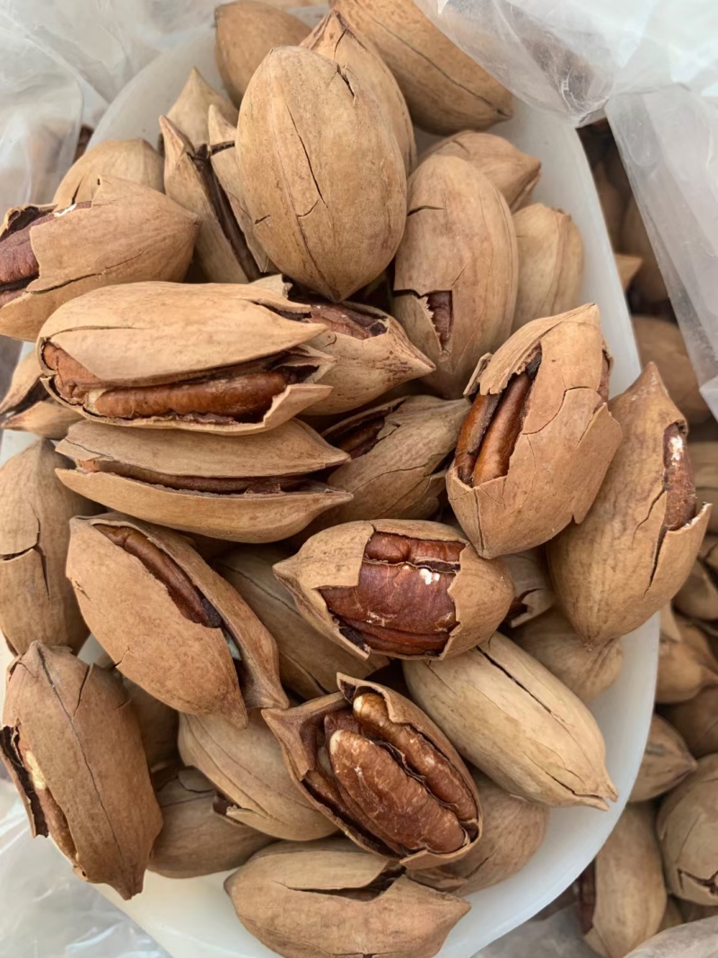 包邮新货手剥碧根果薄壳长寿果坚果炒货年货干果零食量大优惠