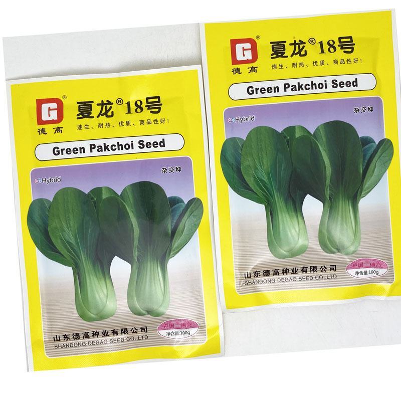 夏龙18号青梗菜种子耐热不拔节不烧心上海青梗菜种100克