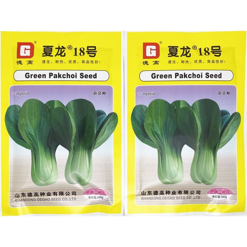 夏龙18号青梗菜种子耐热不拔节不烧心上海青梗菜种100克