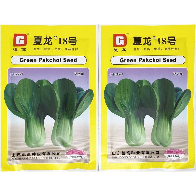 德高夏绿2号青梗菜种子耐热耐湿不拔节油亮上海青种子原装