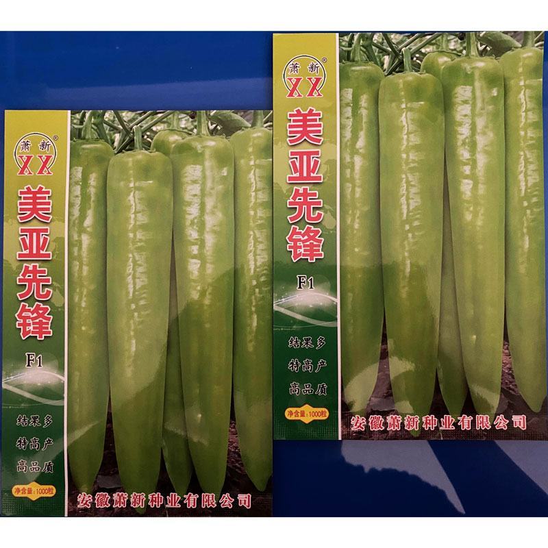 美亚先锋早熟黄皮椒辣椒种子厚肉大果黄皮羊角椒种原装