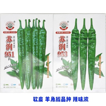 苏润951苏润953软皮羊角椒辣椒种子辣味浓早熟土辣椒种
