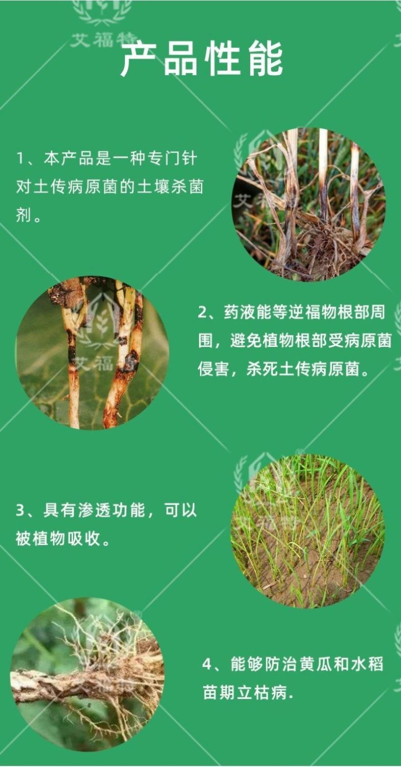 甲霜恶霉灵针对土传病害立枯病茎基腐病根腐病立枯病杀菌剂