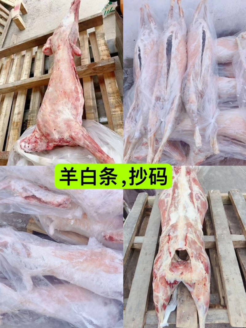 白条羊，羊腔子，现宰现杀速冻，颜色鲜亮，全国冷链发货！！