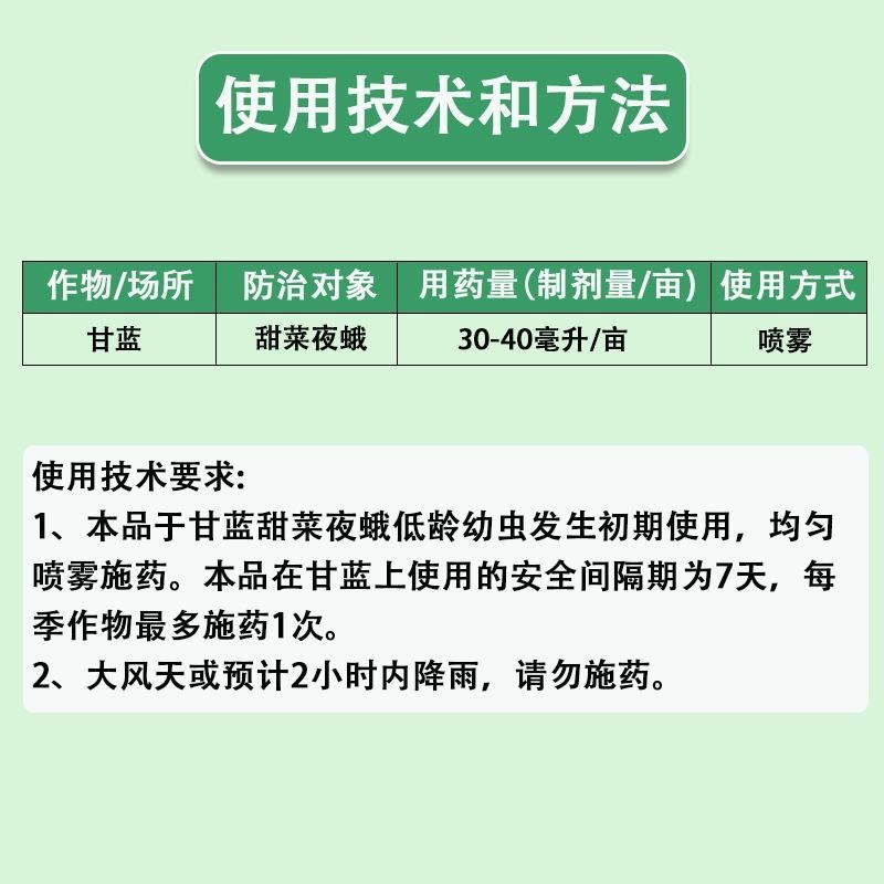 5%虱螨脲杀幼虫杀虫卵正品批发菜青虫甜菜夜蛾食心虫螟虫