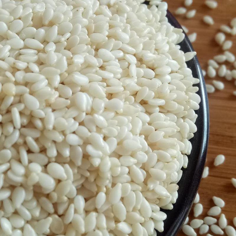 50斤批发价新炒熟脱皮白芝麻仁现炒原味烘焙原料新鲜白芝麻