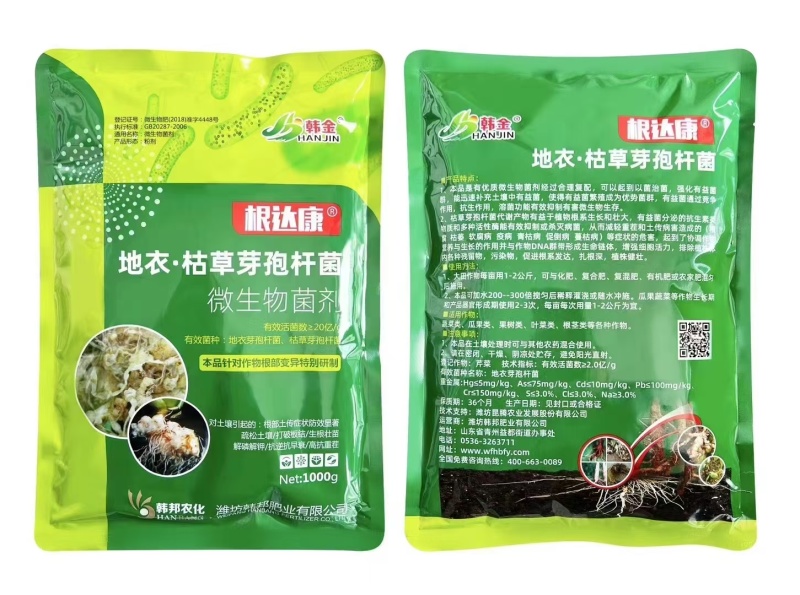 根达康根腐病用灌根药枯草地衣芽孢杆菌土壤病害高效正品