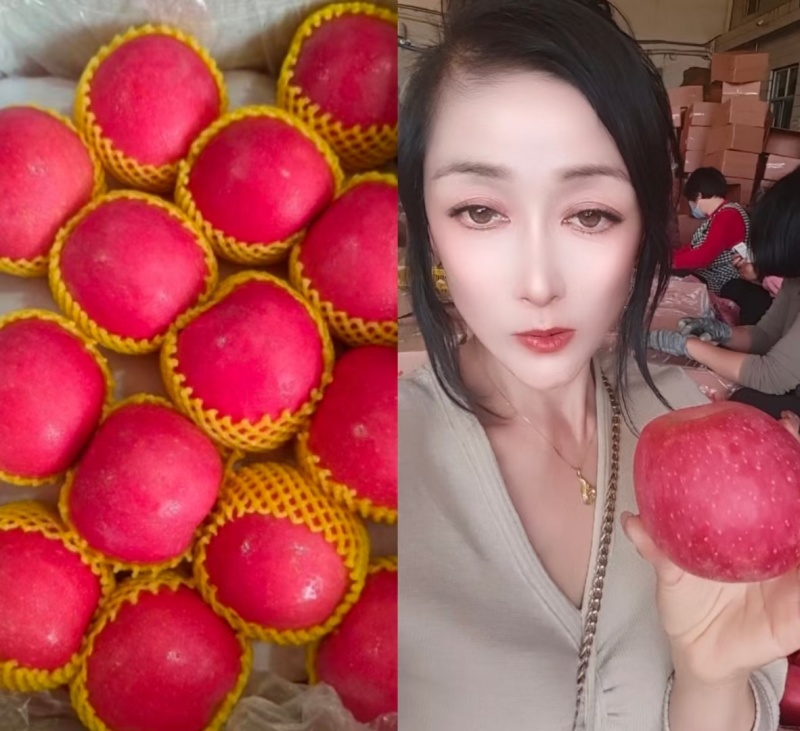 正宗【红富士苹果】条纹！全红都有，口感脆甜！对接商超电商