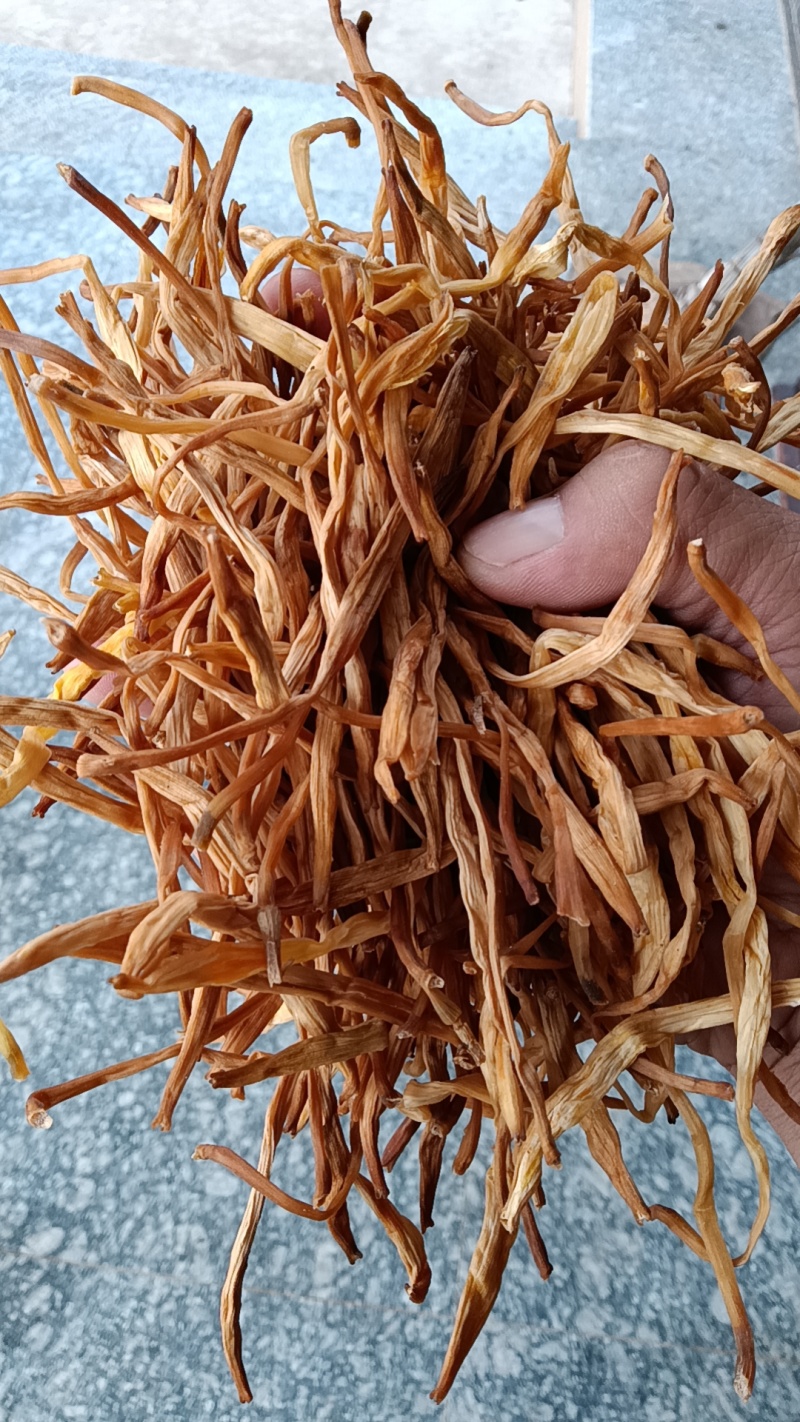 【精选黄花菜】祁东黄花菜新货大白条冷藏干黄花菜