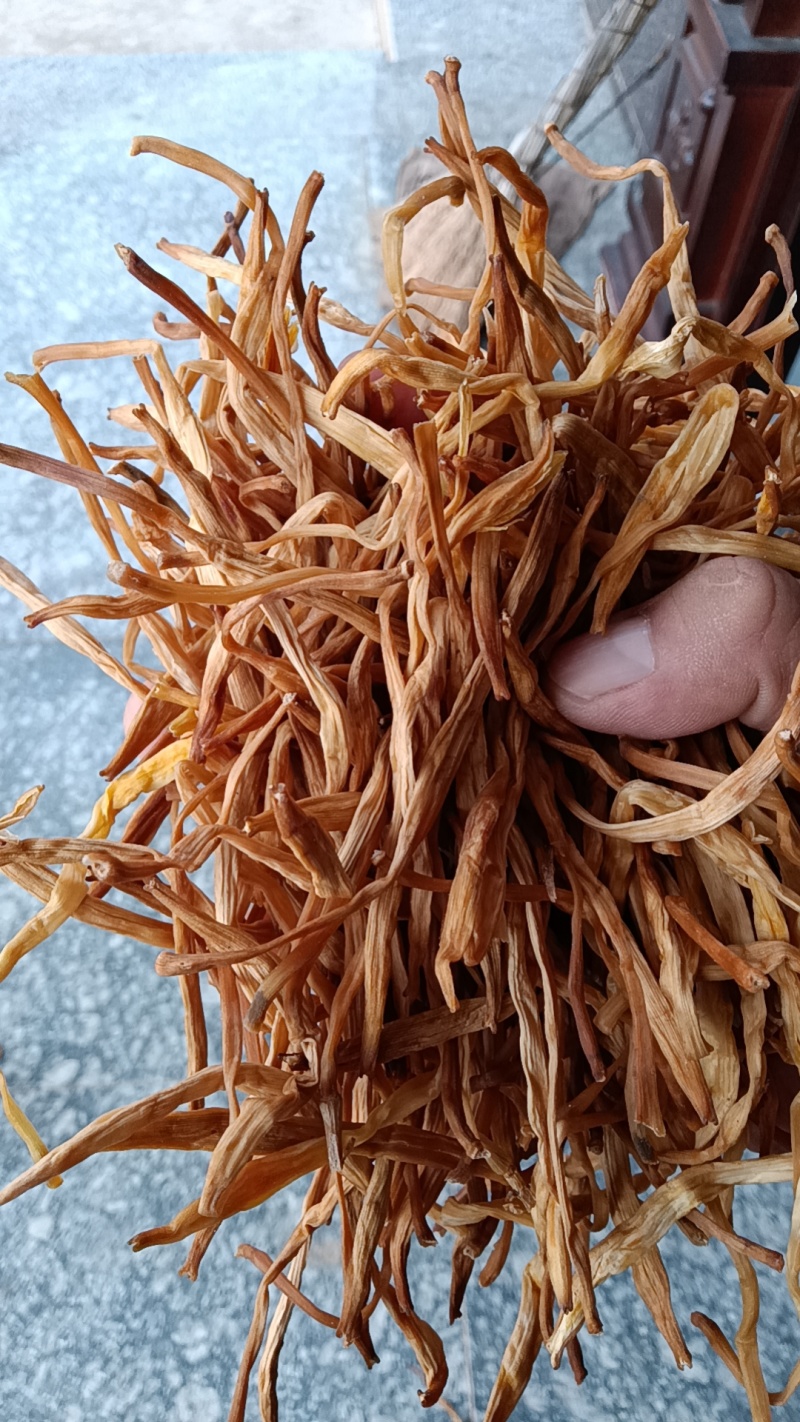 【精选黄花菜】祁东黄花菜新货大白条冷藏干黄花菜