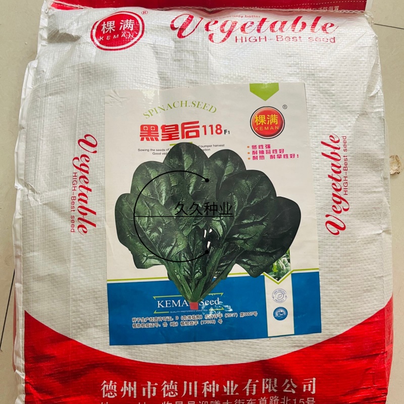 黑皇后118菠菜种子大叶厚嫩春秋冬耐寒春秋冬籽菜园蔬菜孑