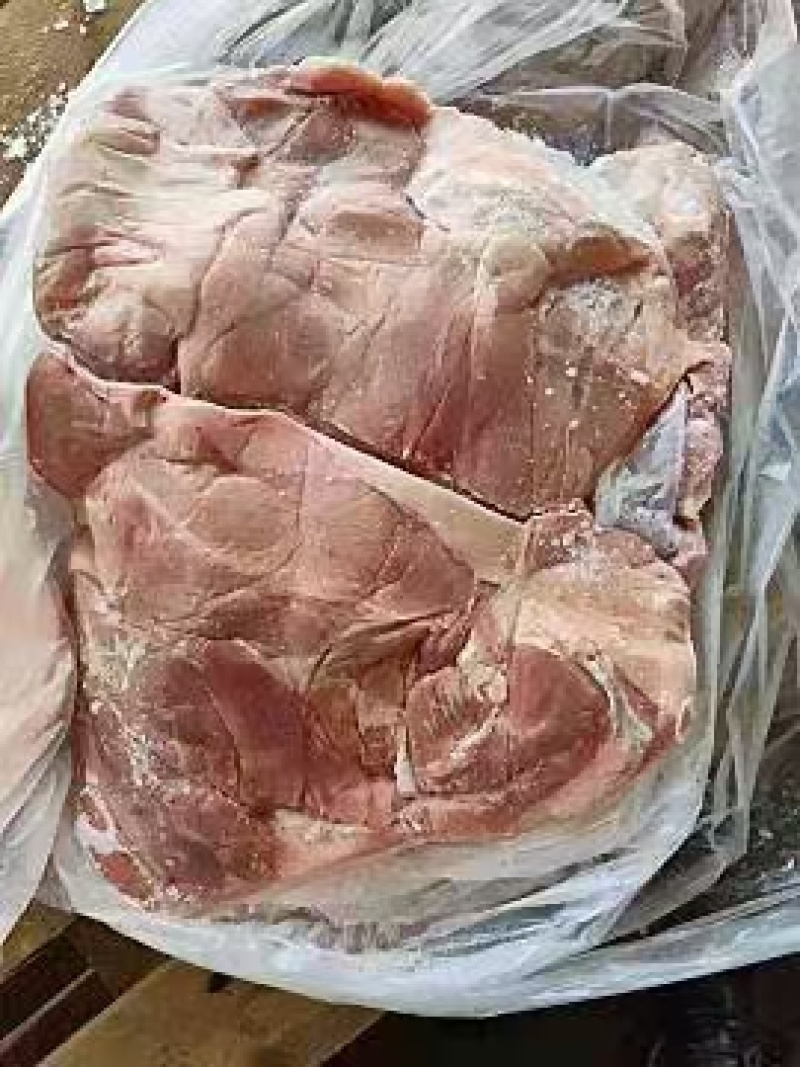 猪带皮后上肉