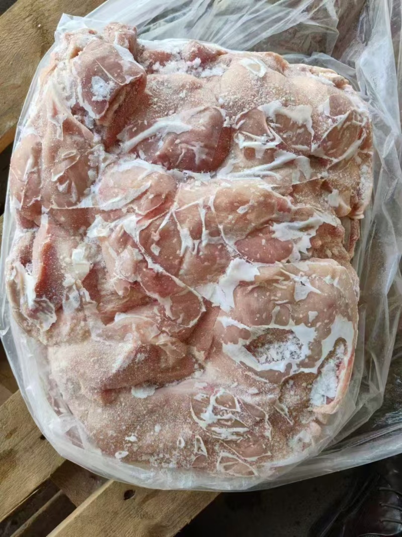 猪带皮后上肉