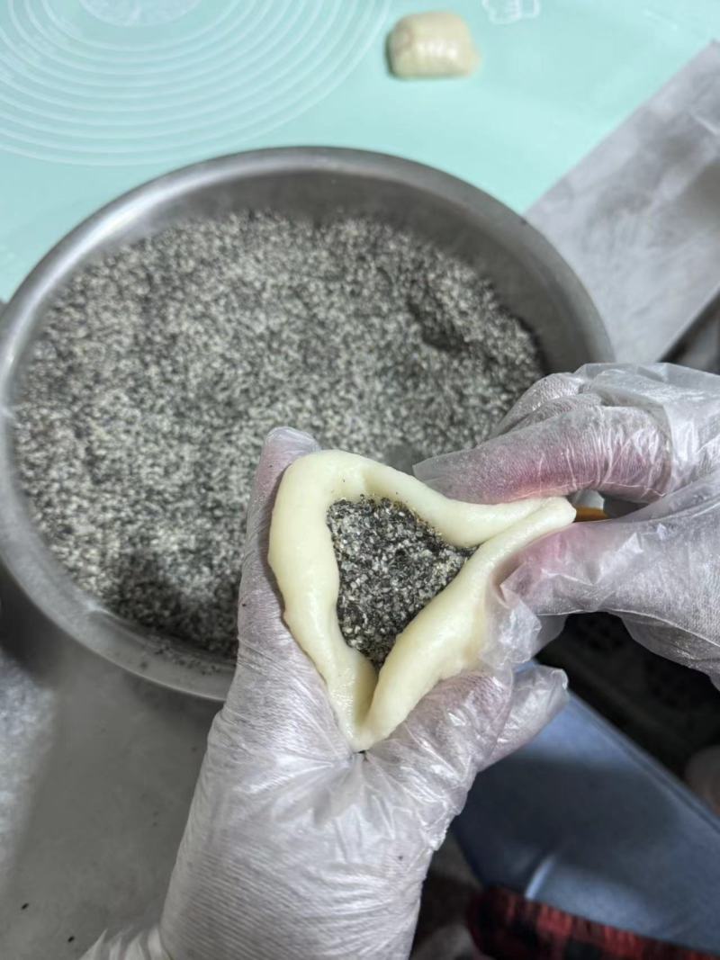 【推荐】手工糍粑麻糍黑芝麻包心豆沙包心厂家直销