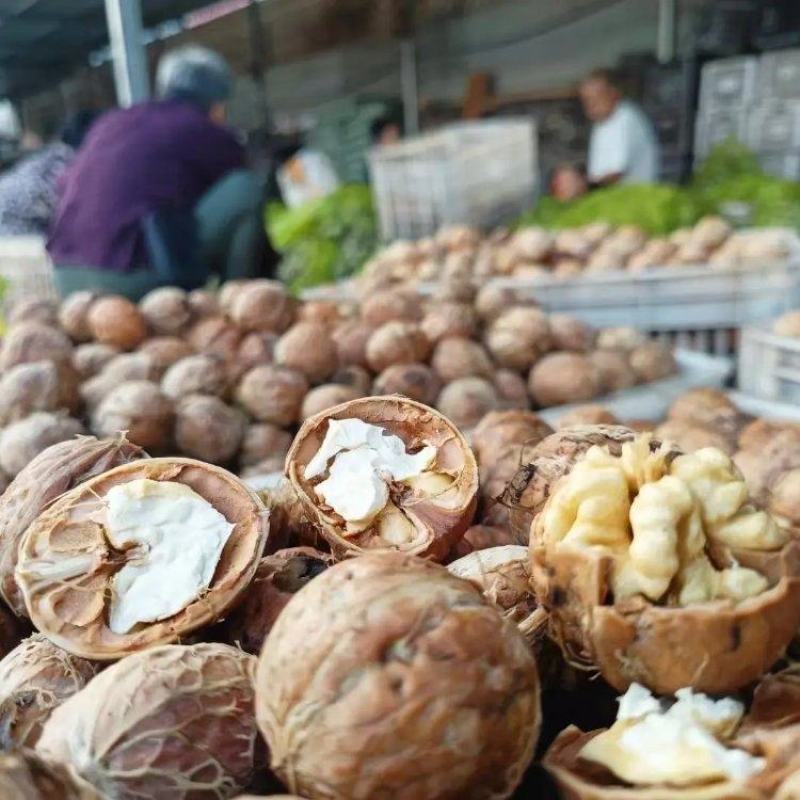 河北精品兴隆核桃青皮核桃大量上市品质保证一手货源