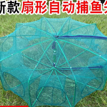 渔网捕虾网捉鱼工具河虾笼子黄鳝泥鳅龙虾笼鱼网虾笼网捕鱼笼折叠
