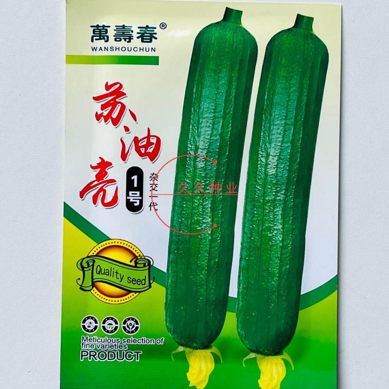 苏油亮1号杂交一代丝瓜种子早熟棒形丝瓜种籽农家春秋